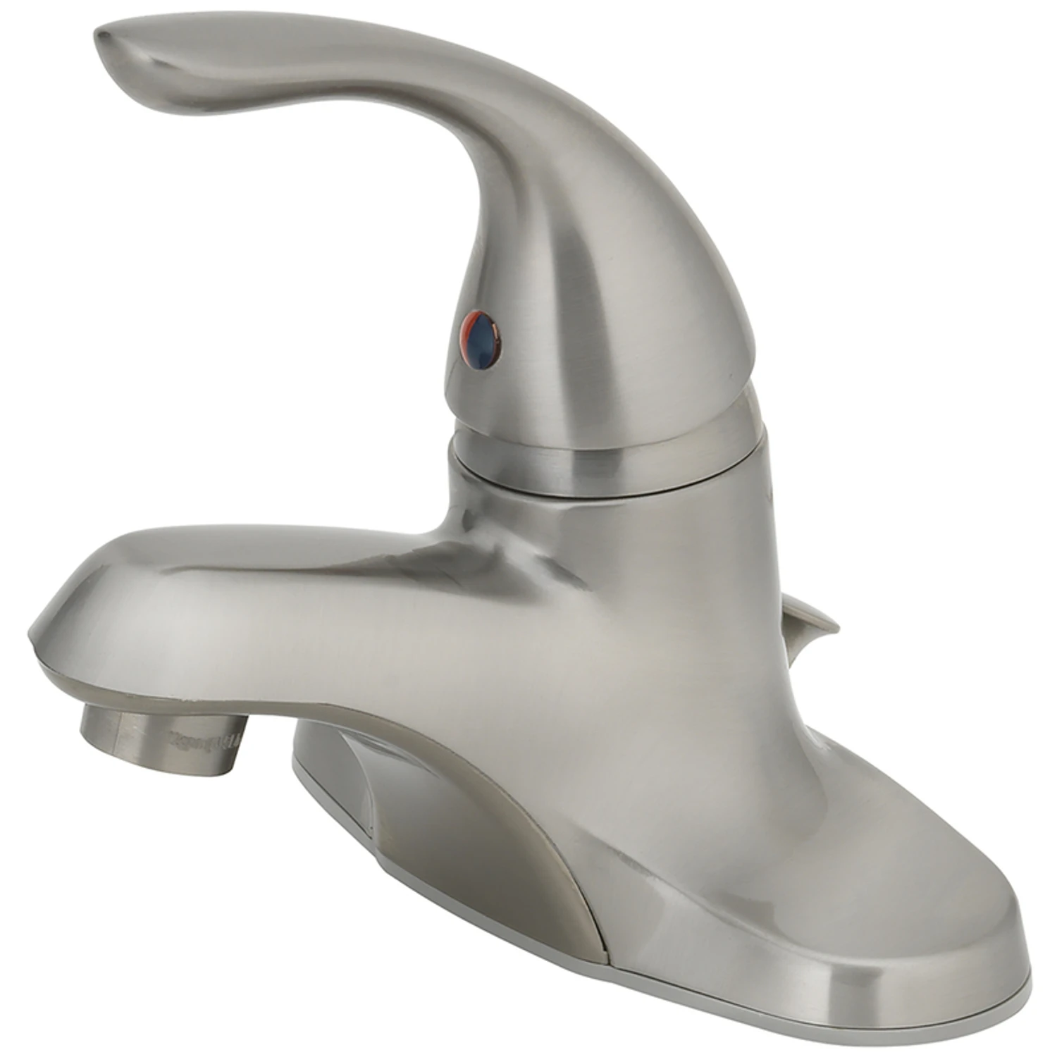 Coastal Brushed Nickel Single-handle Lavatory Pop-up Faucet 4 In.