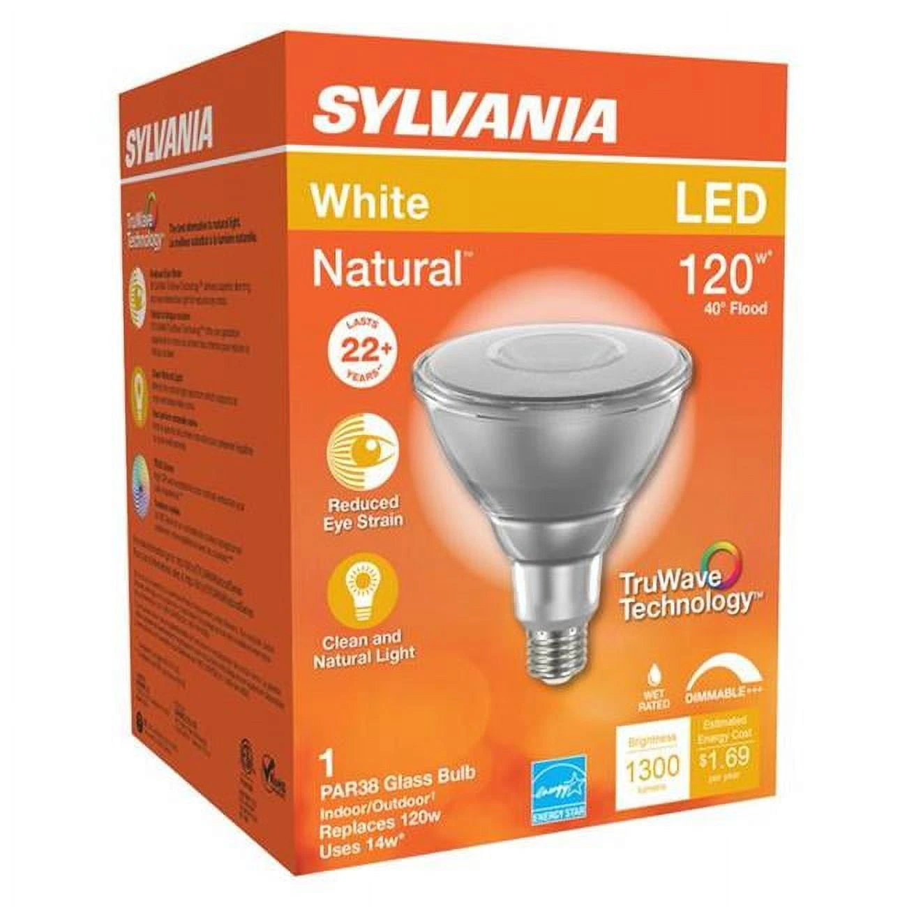 50-watt Par20 Dimmable Flood Glass Led Light Bulb - 6w Equivalent