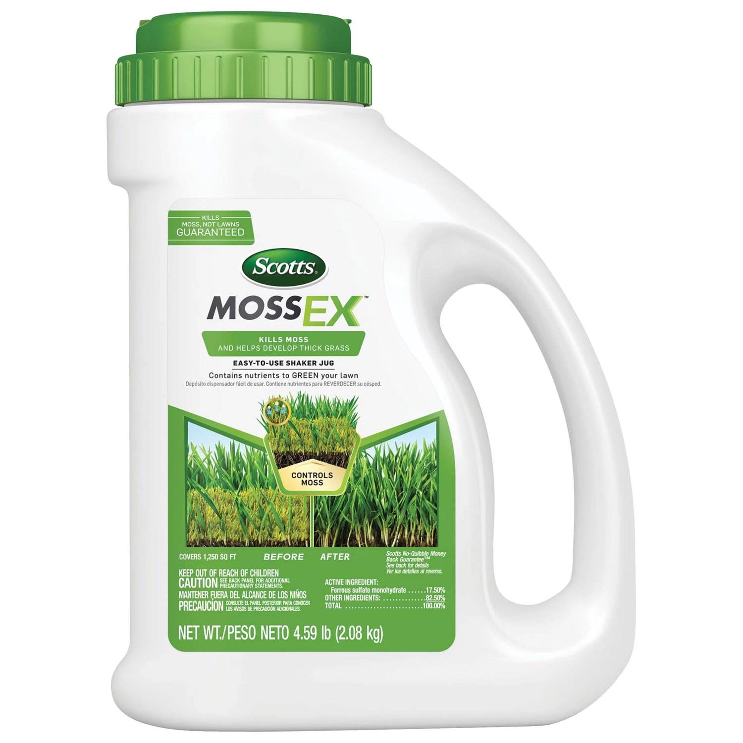 Mossex Moss Control Granules 4.59 Lb - Effective Moss Control For Lawns