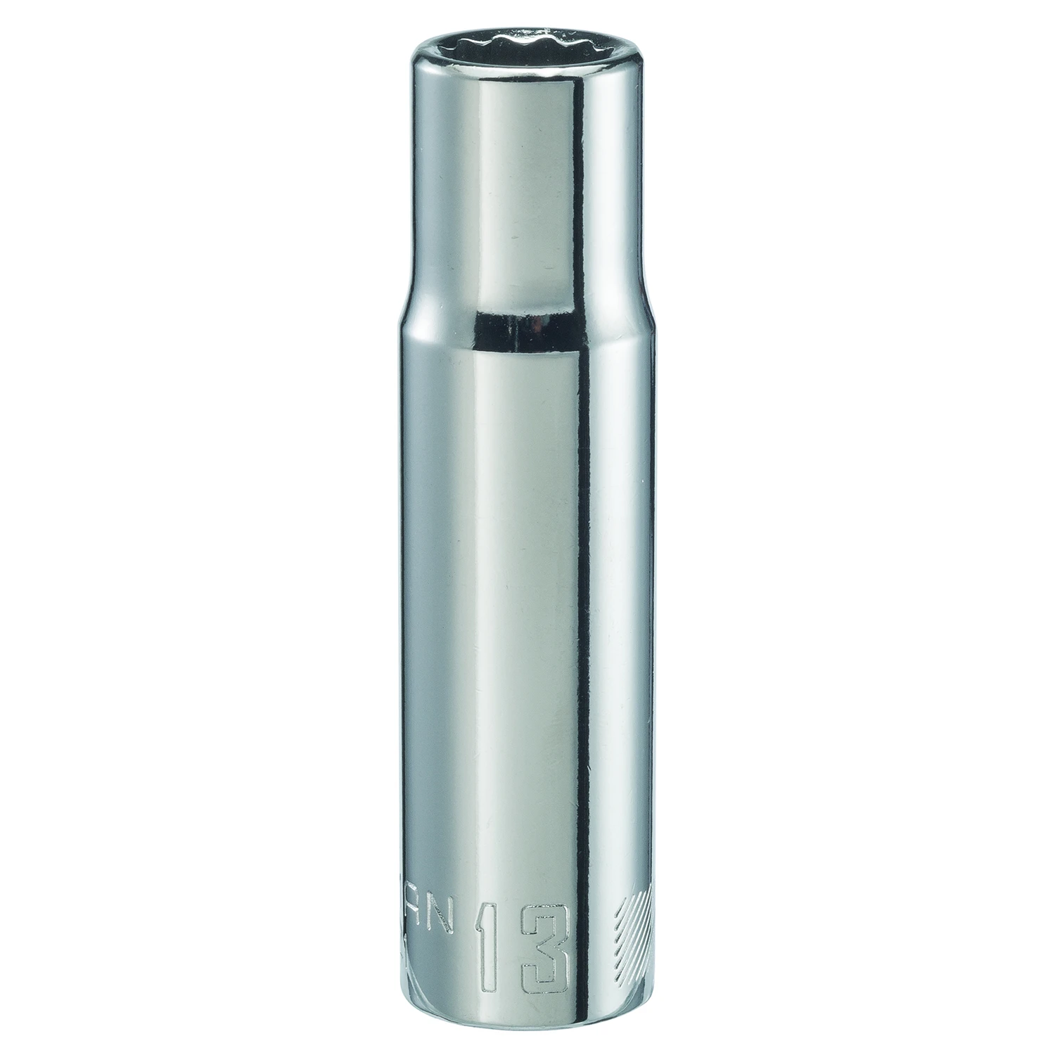 13 Mm X 1/2 In. Drive Metric 12 Point Deep Socket - Single Piece