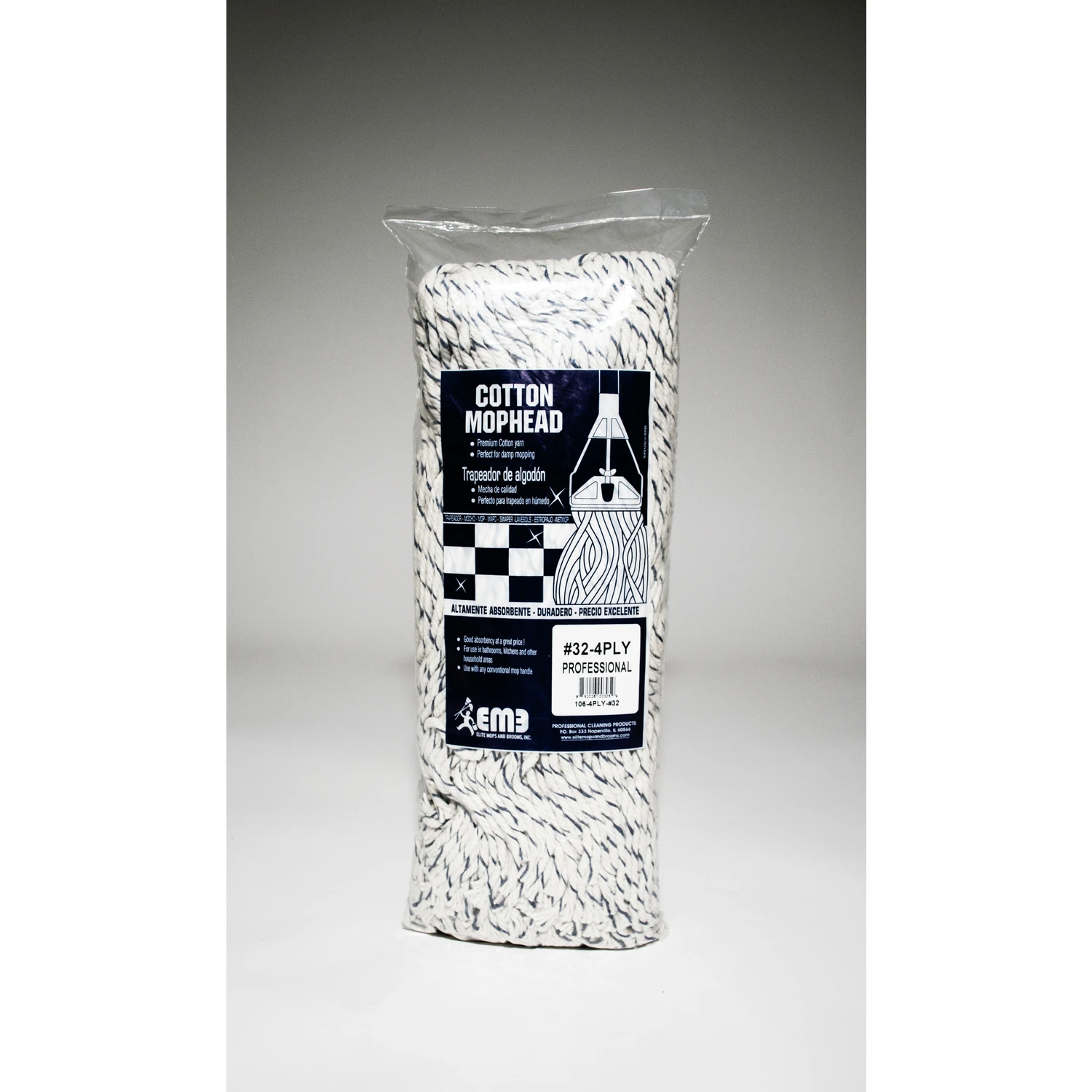 Lanier 4-Ply Cotton Mop Head 1 pk