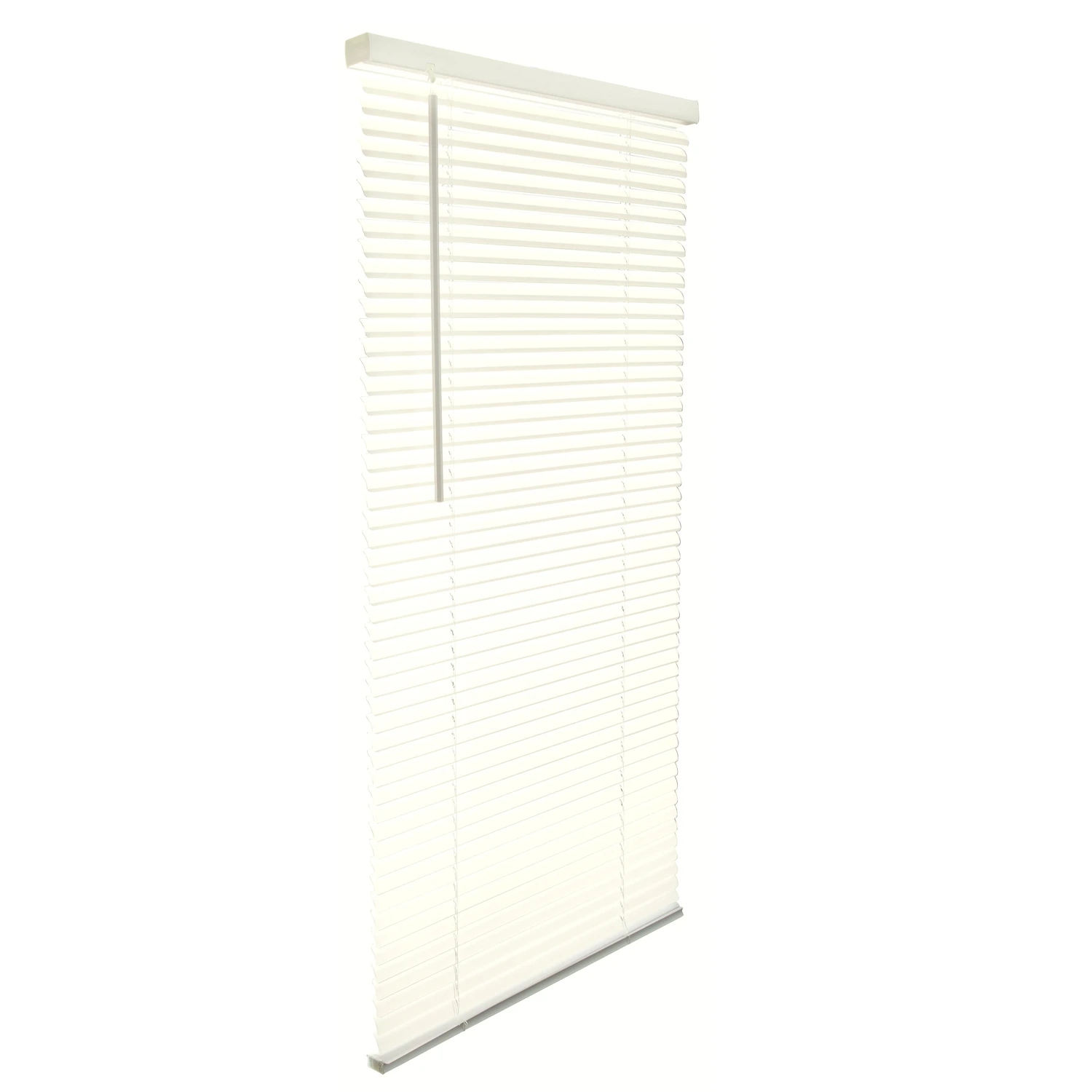 Vinyl 1 In. Cordless Blinds 35 In. W X 64 In. H Alabaster