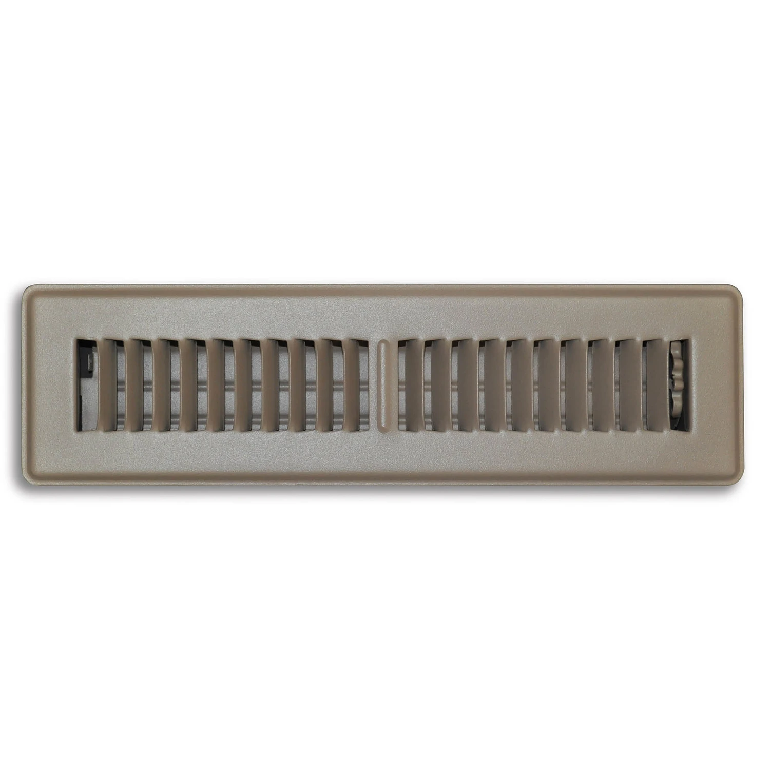 2 In. H X 12 In. W 2-way Powder Coat Brown Steel Floor Register