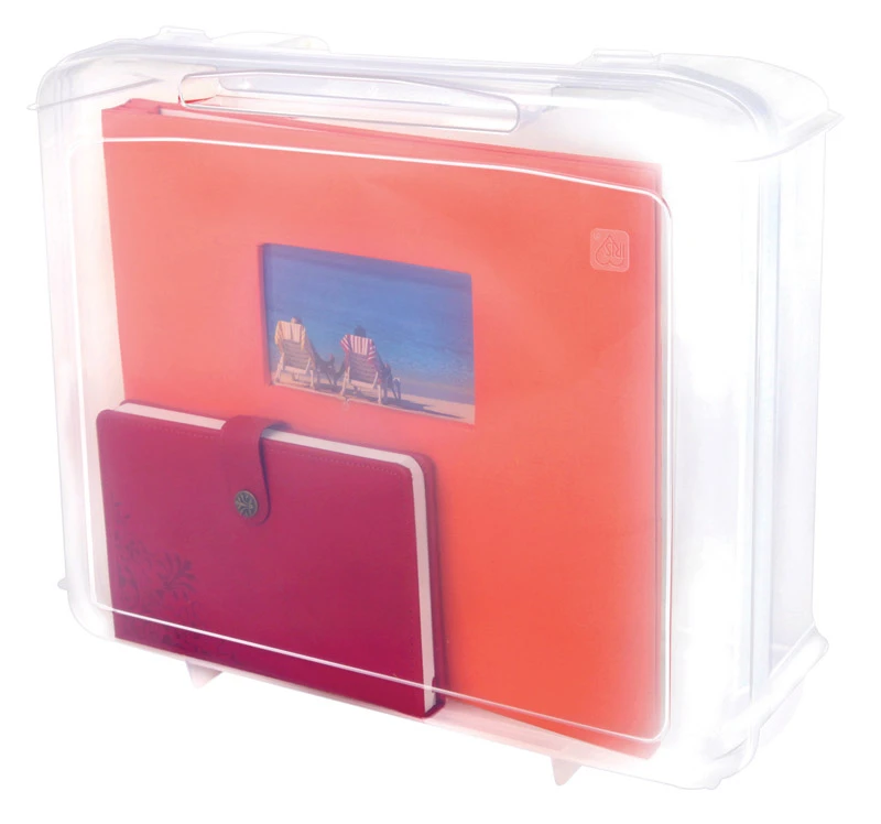 24 Quart Clear Craft Case 6.13 In. H X 17.2 In. W X 15.29 In. D Stackable