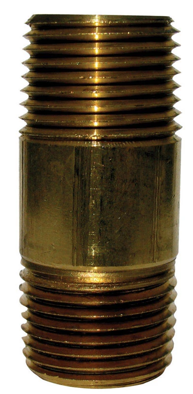1/8 In. Mpt Brass Nipple 4 In. Length For Plumbing Applications