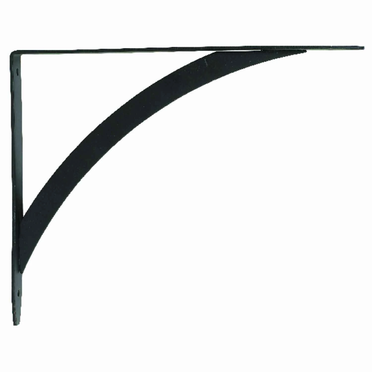 Black Steel Shelf Bracket 12 Ga. 7-1/4 In. L 50 Lb Capacity