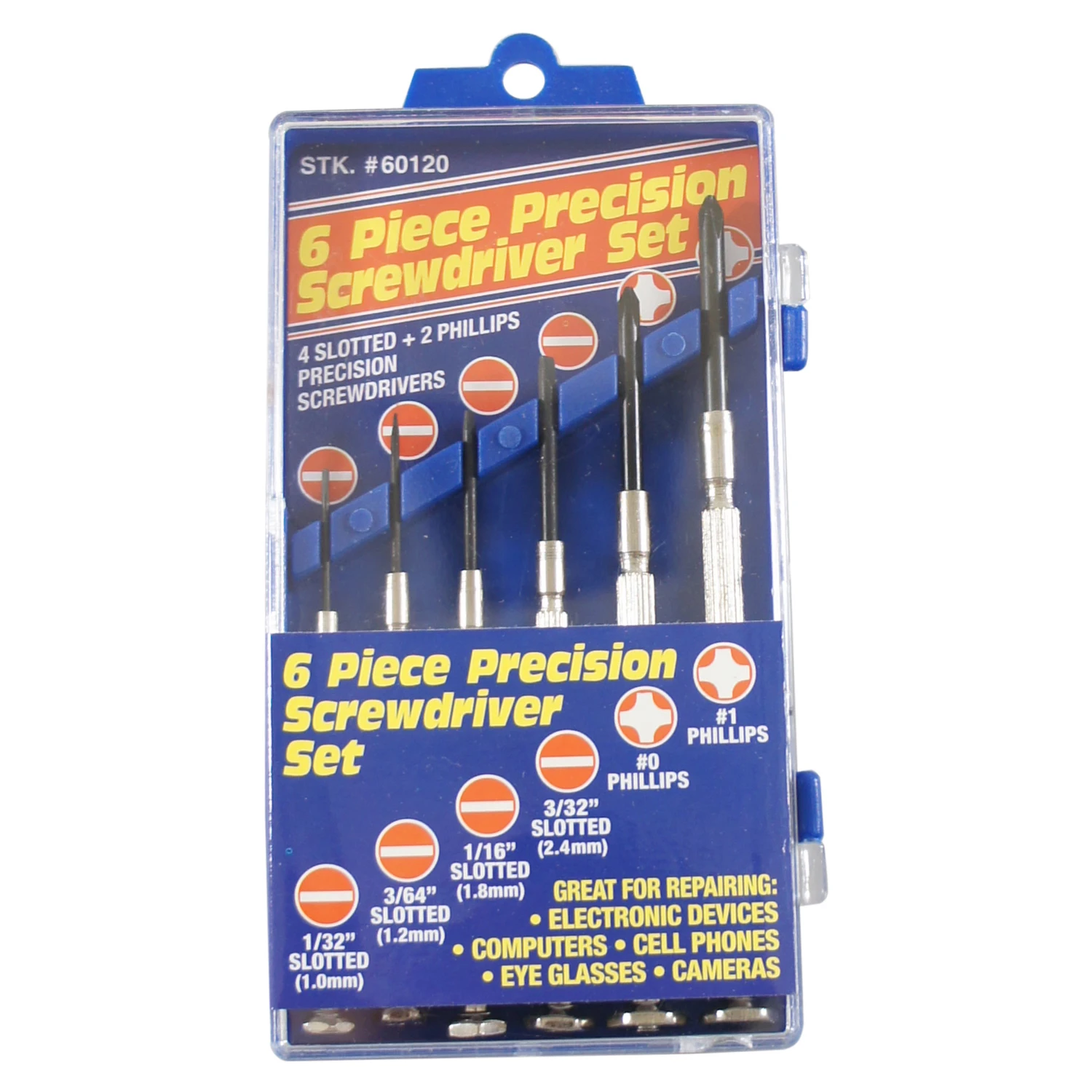 6 Piece Precision Driver Set With Magnetic Tips And Comfort Grip