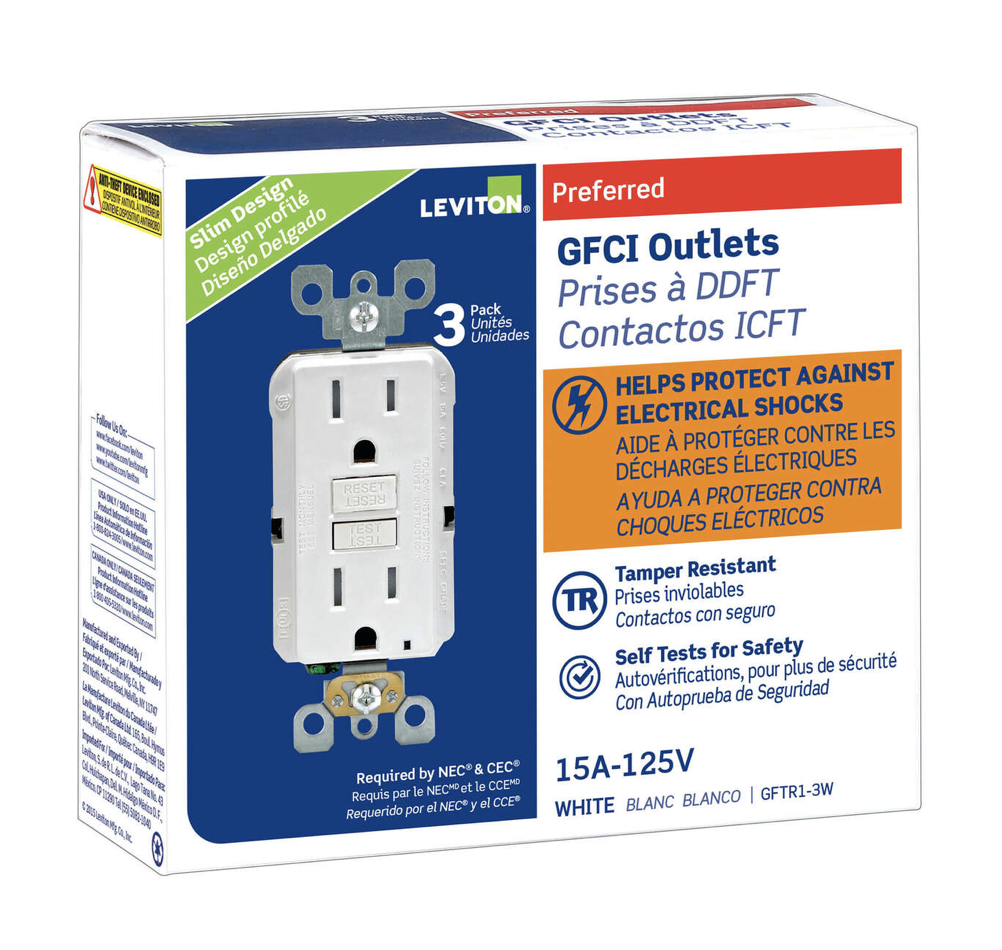 GFI ST RECEPT TR 3PK WHT
