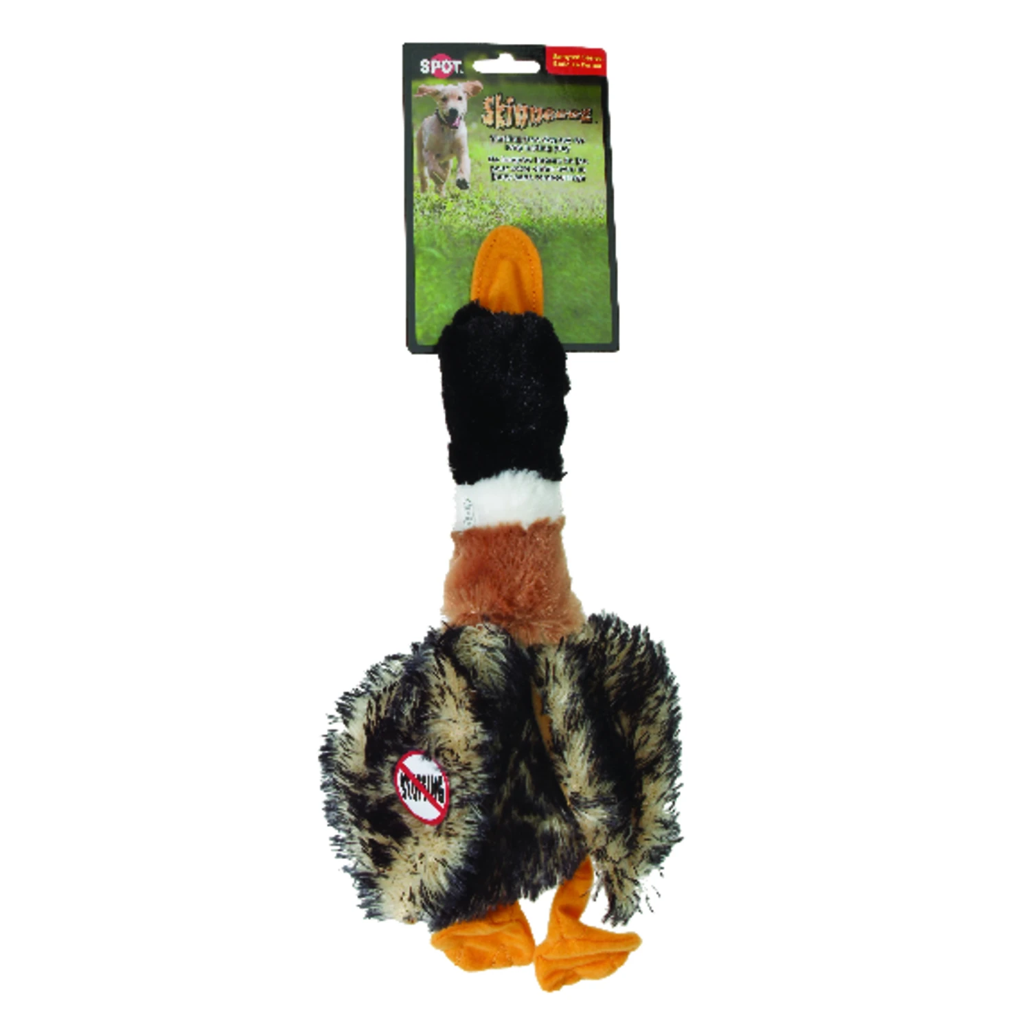 Spot Skinneeez Multicolored Plush Mallard Duck Dog Toy Large 1 pk