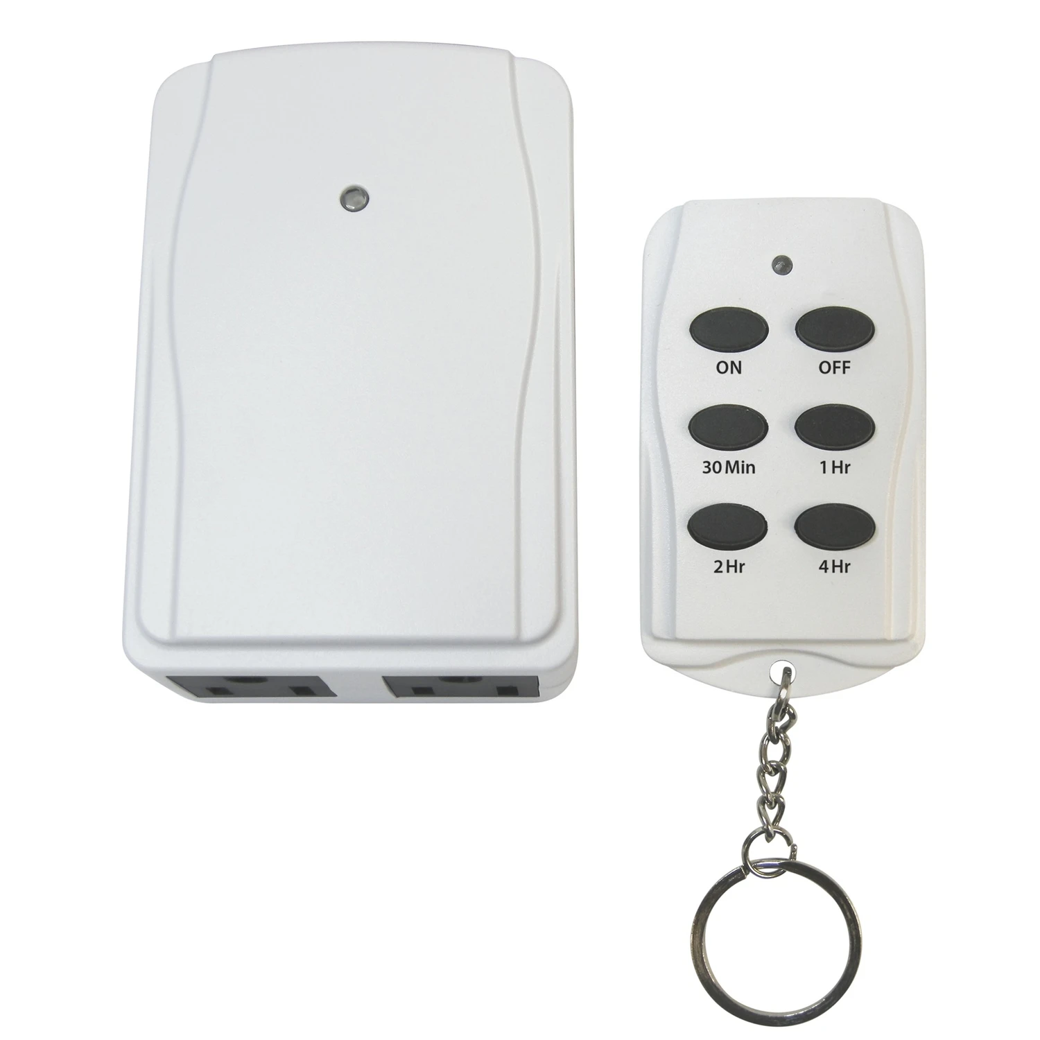 Indoor Timer With Remote Control And Grounded Outlets, Model Tnrccd21-rc, White