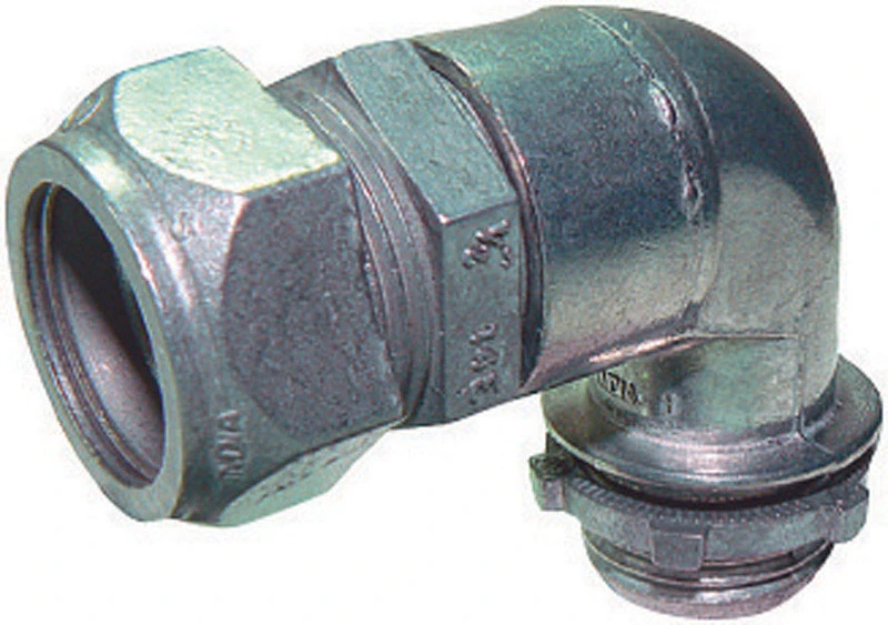 Sigma Engineered Solutions ProConnex 3/4 in. D Die-Cast Zinc 90 Degree Compression Connector For EMT
