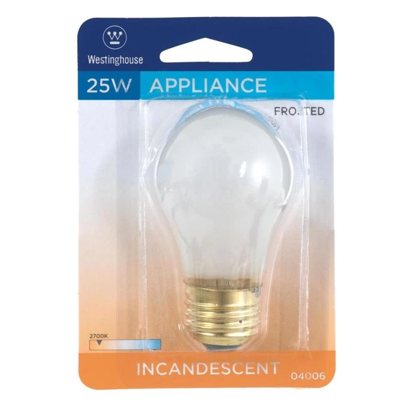Westinghouse 25 watts A15 Appliance Incandescent Bulb E26 (Medium) White 1 pk
