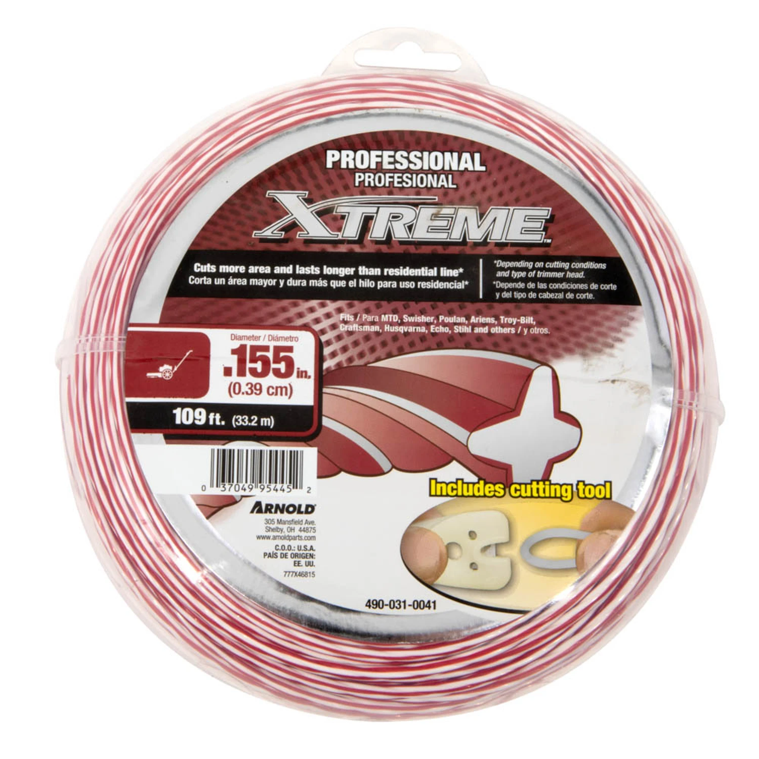 Xtreme Professional Grade 0.155 In. Dia. X 109 Ft. Trimmer Line With Cutting Tool
