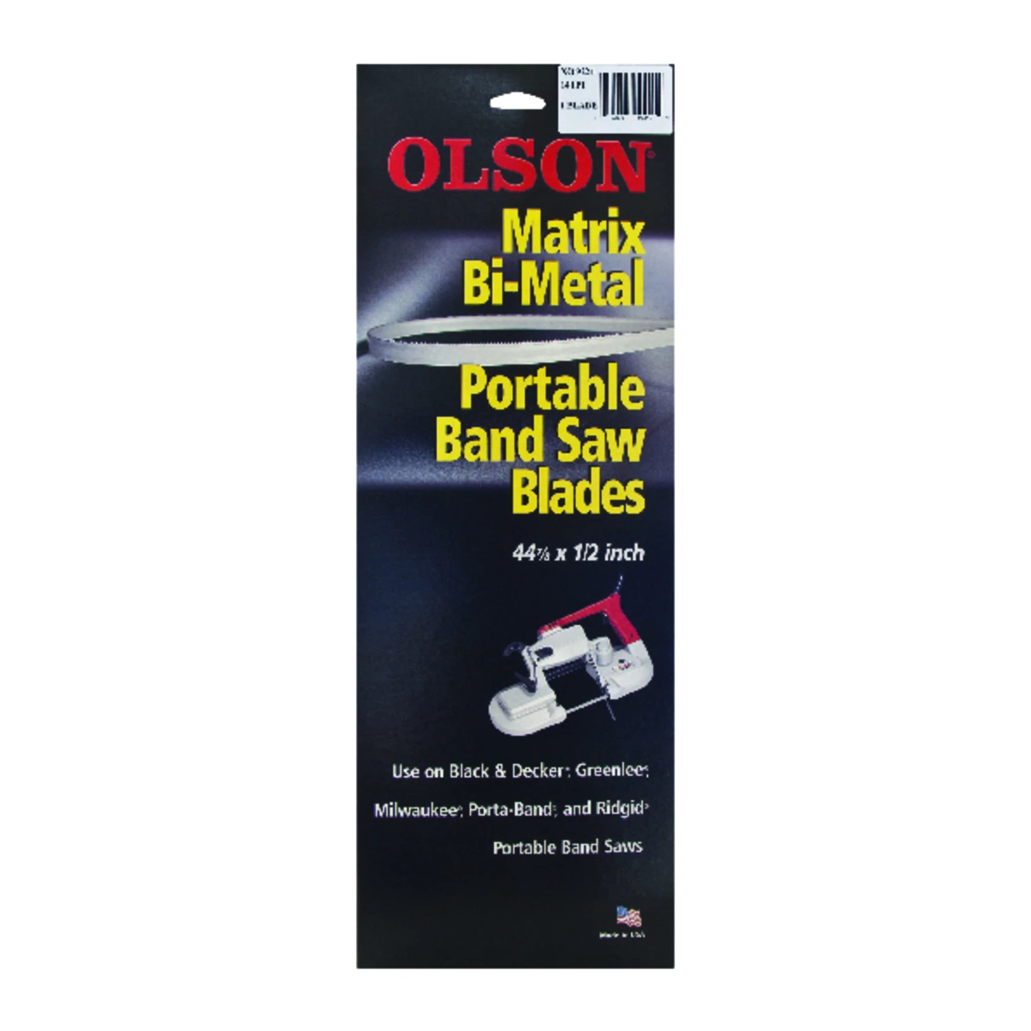 Olson 44.9 in. L X 0.5 in. W Bi-Metal Band Saw Blade 14 TPI Regular teeth 1 pk