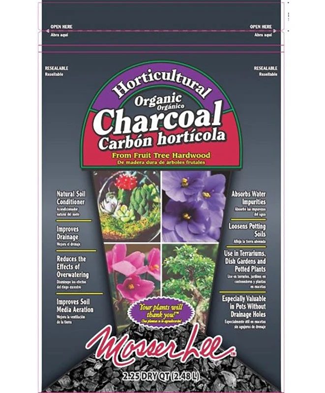 Organic Horticultural Charcoal 2.48 L For Soil Conditioning And Plant Health