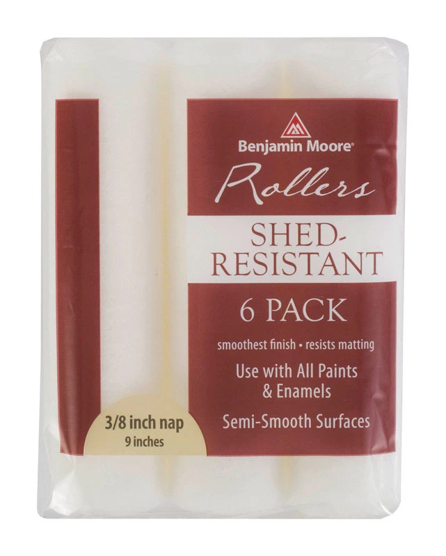 9 x 3/8-inch White Woven Roller Cover