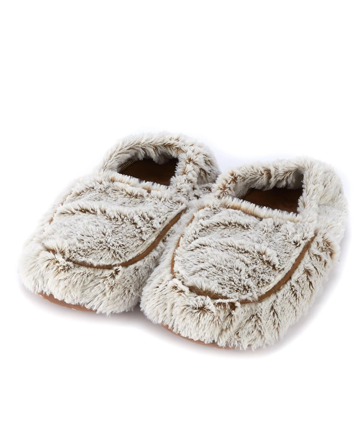 Marshmallow Microwavable Slippers Brown/gray Size 6-10 Us