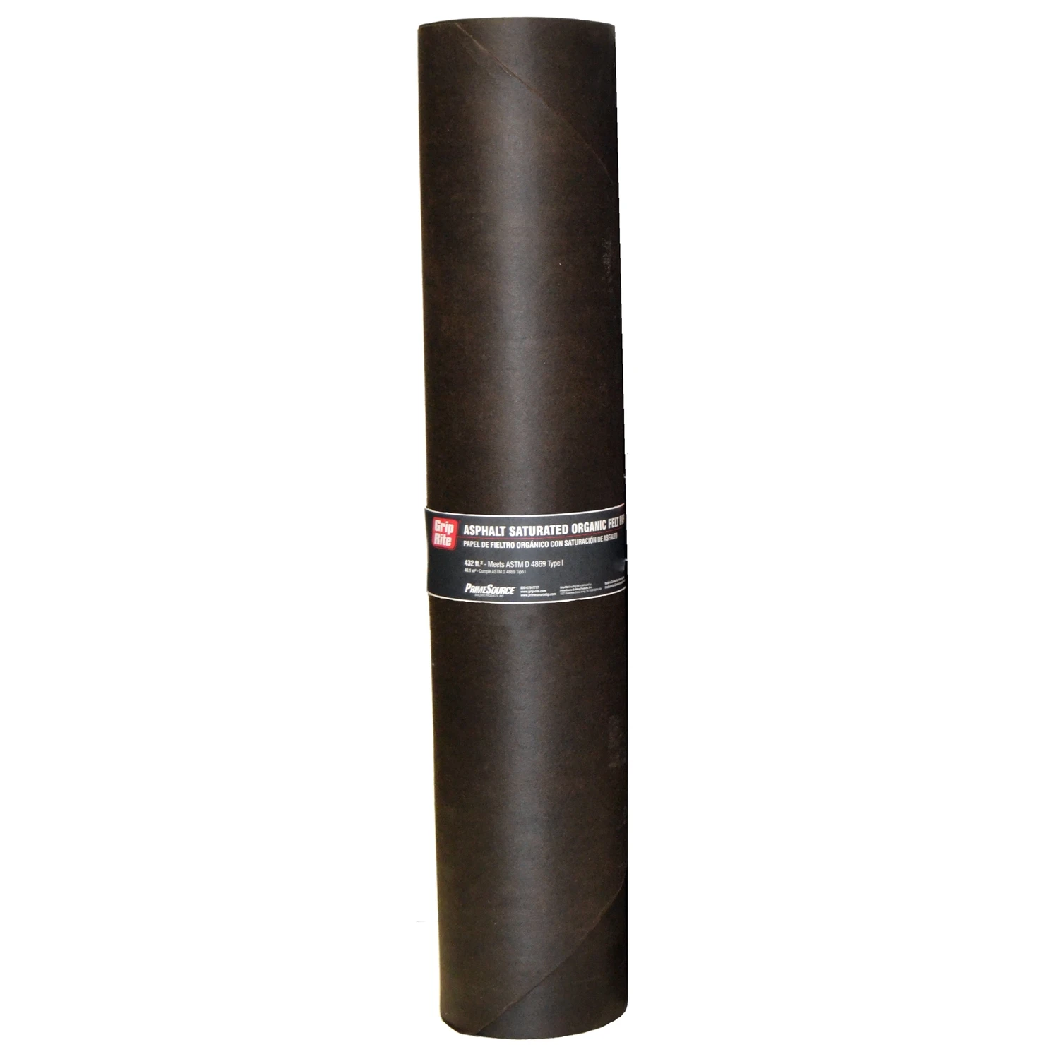 3 Ft. W X 144 Ft. L Asphalt Smooth Saturated Organic Felt Paper 15 Lb Black