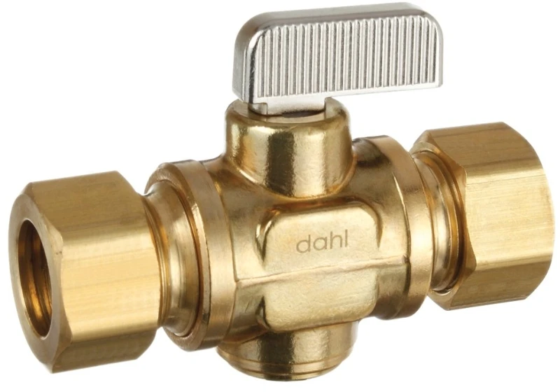 9309790 5/8 In. Straight Mini-ball Valve With Drain, 250 Psi