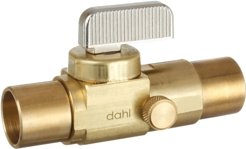 9309725 0.50 In. Quarter Turn Straight Stop & Isolation Valve With Drain