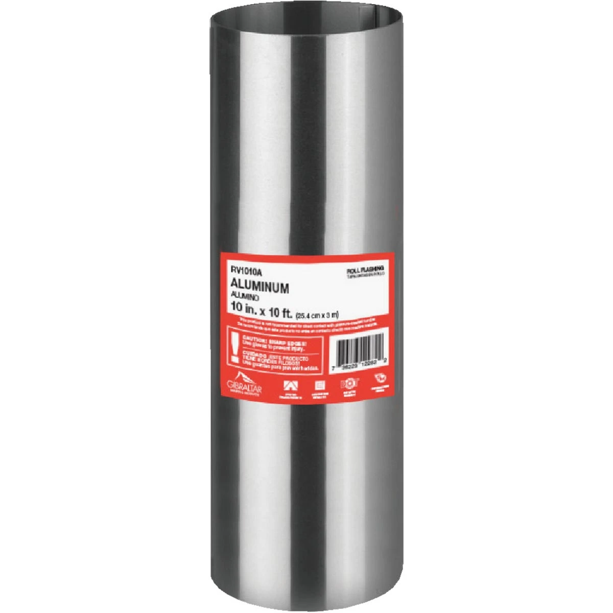 Aluminum Valley Flashing Roll, 10-inch X 10-feet, .013 Thickness