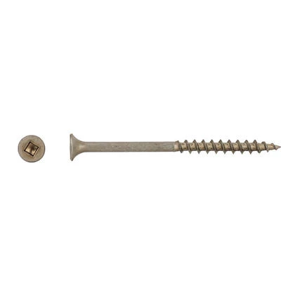 Vis à Plancher Sans Placage Tête Trompette Embout Carré - 8 X 1 1/4 In, 500 Pieces