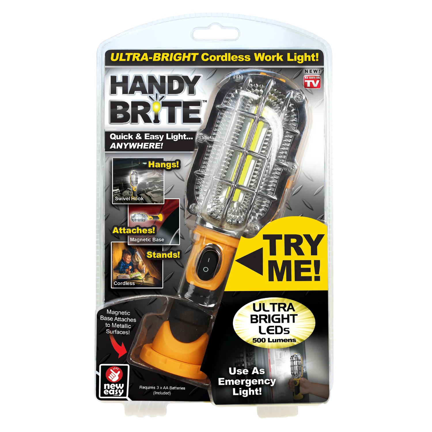 Cordless Led Work Light With 500 Lumens And Magnetic Base