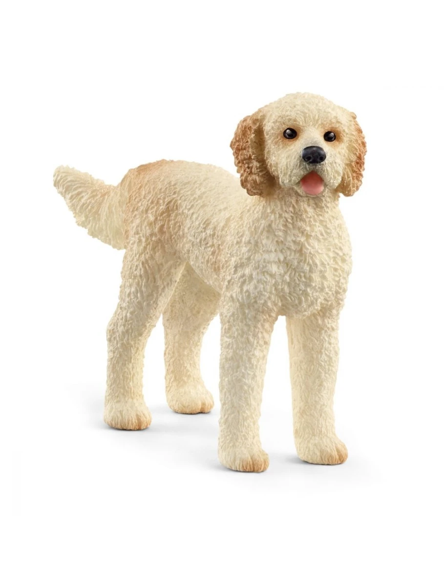 Schleich Goldendoodle Dog Figurine Brown 1 pc