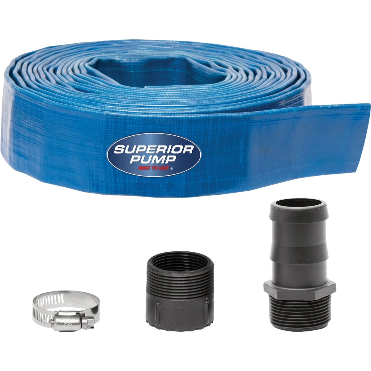 1-1/2 In. Dia. X 25 Ft. Lay-flat Discharge Sump Pump Hose Kit