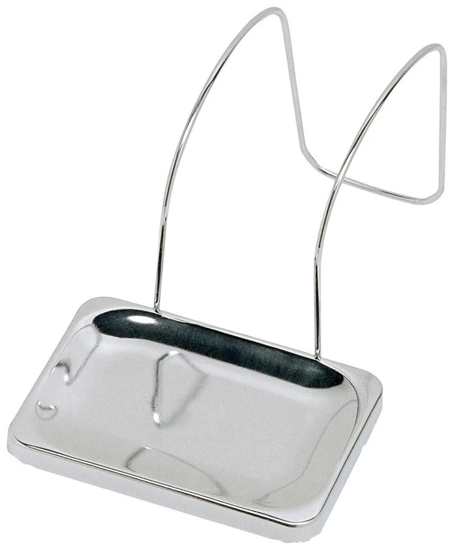 Chrome Steel Soap Dish 3.8 In. H X 8 In. W X 4.5 In. L