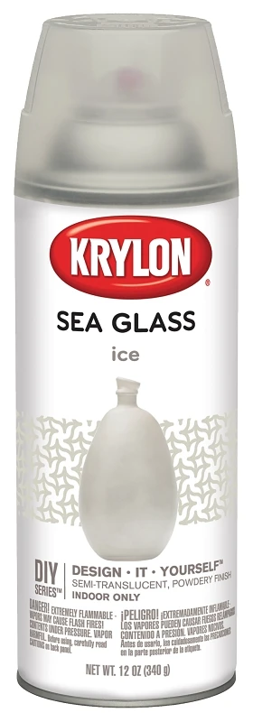 12 Oz. Frosted Sea Glass Finish Spray Paint In Ice Color