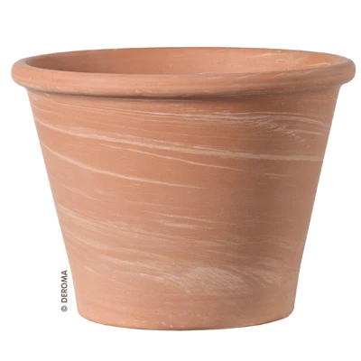 Duo Planter, Round, White Clay, 8 In.