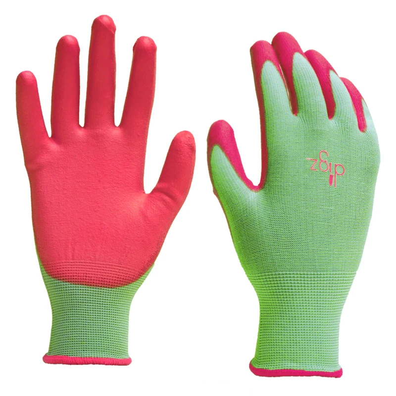 Digz Women's Indoor/Outdoor Gardening Gloves Green M 1 PK