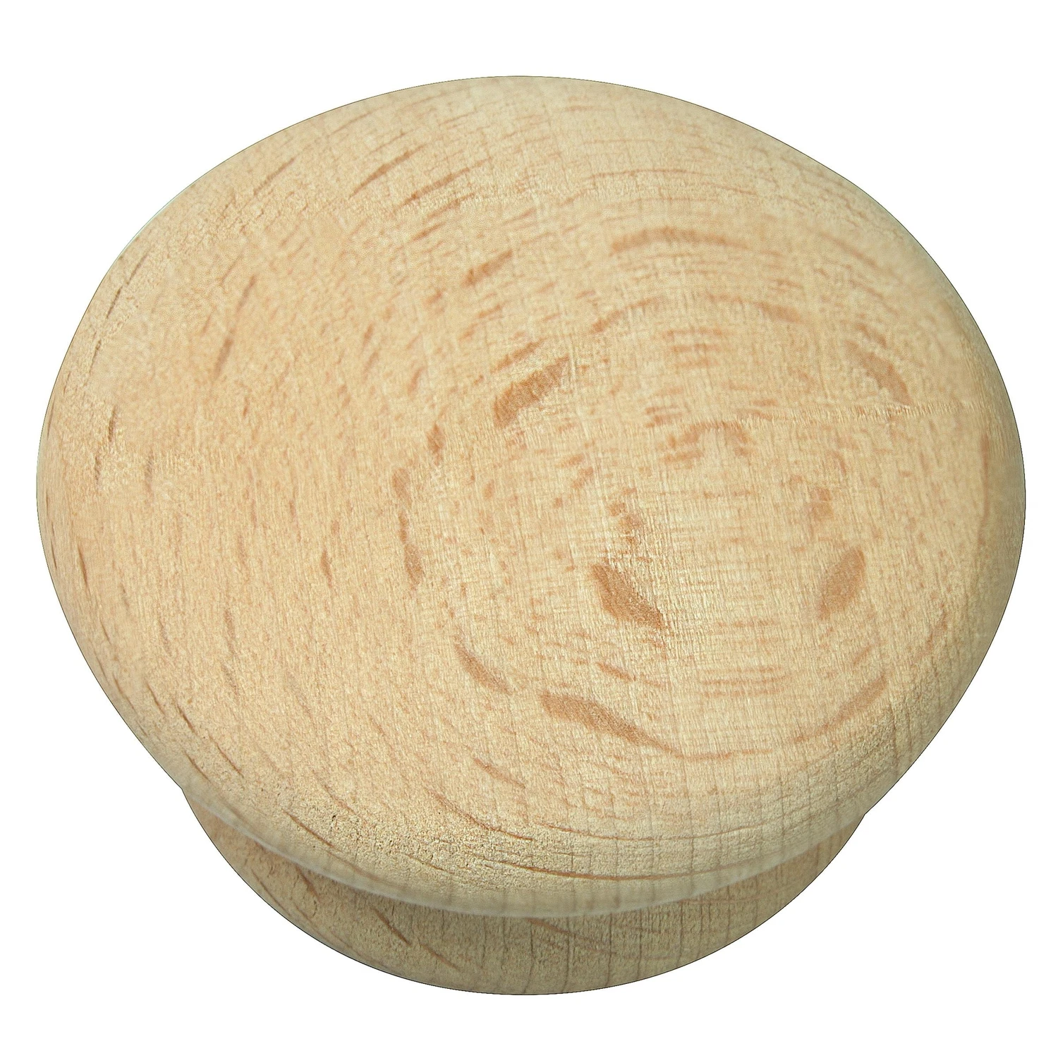 Au Natural Wood Round Cabinet Knob 1-1/2 In. Unfinished Birch - Model 33401