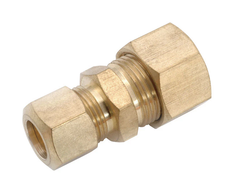 Lead Free Brass Compression Reducing Union, 1/2 Inch by 3/8 Inch