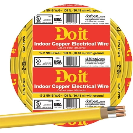 100' 12-2 Nonmetallic Sheathed Cable Wire Model 28828229