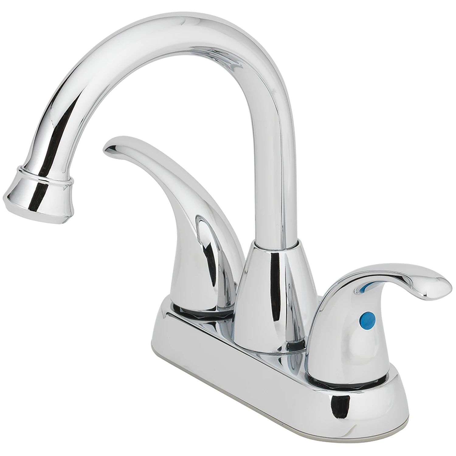 Coastal Chrome Two-handle Lavatory Pop-up Faucet 4 In. Model 67656w-6001