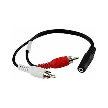 Ba-114 6 Inch 3.5mm Female To 2 Rca Male Audio Adapter