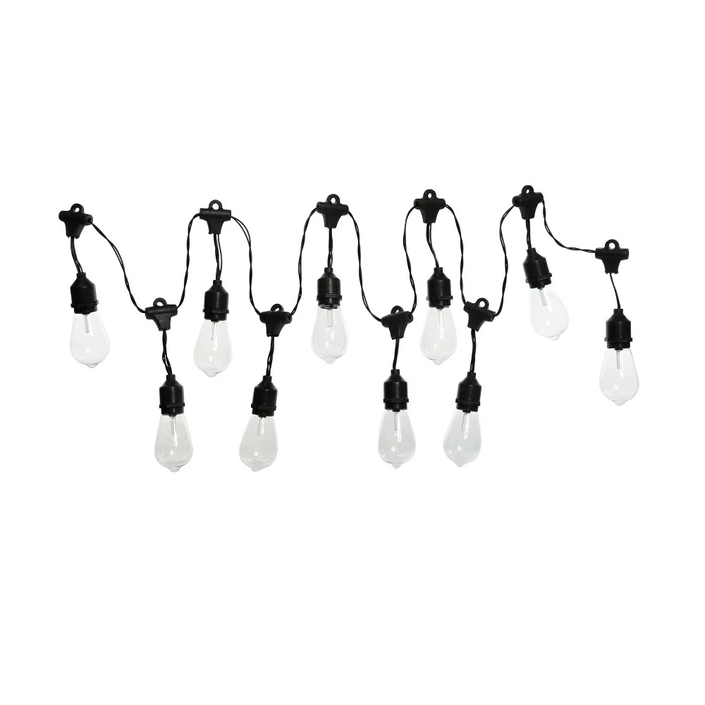 93 In. 10-pin Edison Bulb String Lights With Timer - Indoor/outdoor