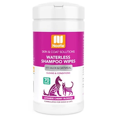 64102201 Japanese Cherry Blossom Dog & Cat Waterless Shampoo Wipes - 70 Count
