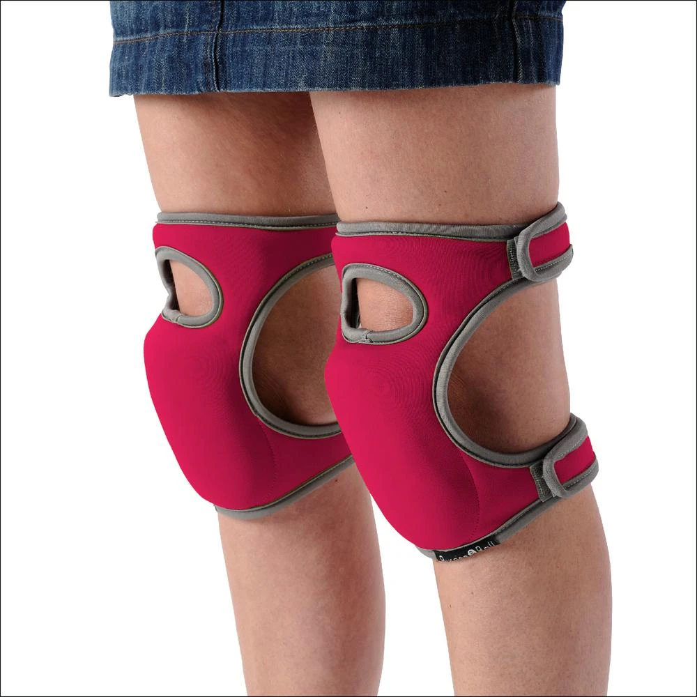 BURGON & BALL Kneelo 9 in. x 7.5 in. Berry Gardening Knee Pads