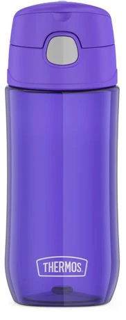16 Oz. Kid's Funtainer Plastic Water Bottle With Spout Lid - Blueberry
