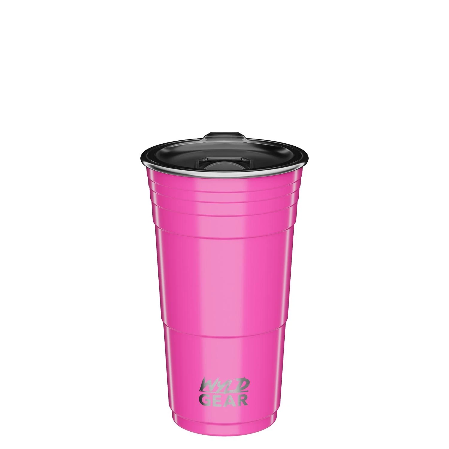 16 Oz Pink Insulated Stainless Steel Party Cup Tumbler