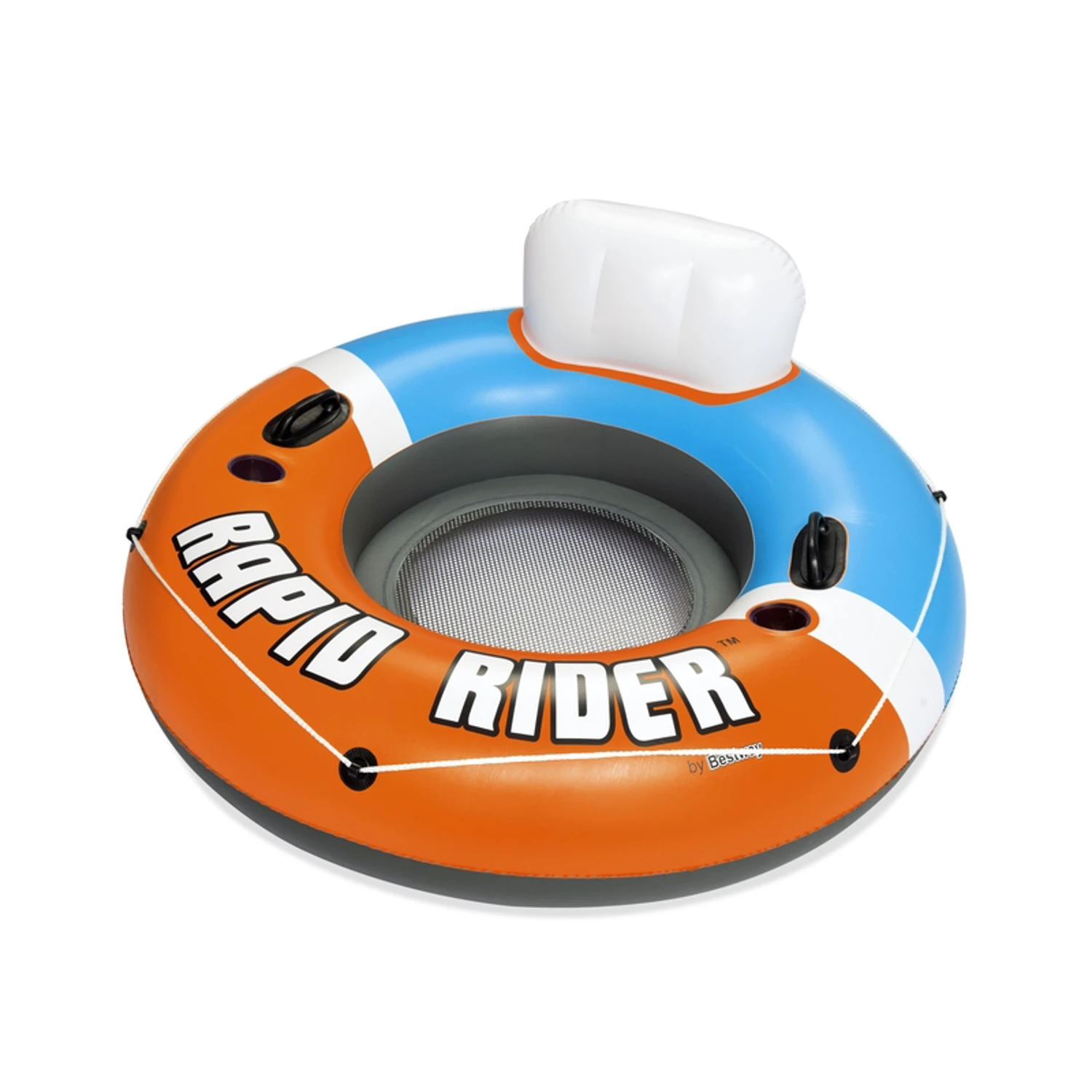 Hydro-force Multicolored Vinyl Inflatable Rapid Rider Floating Tube 48"