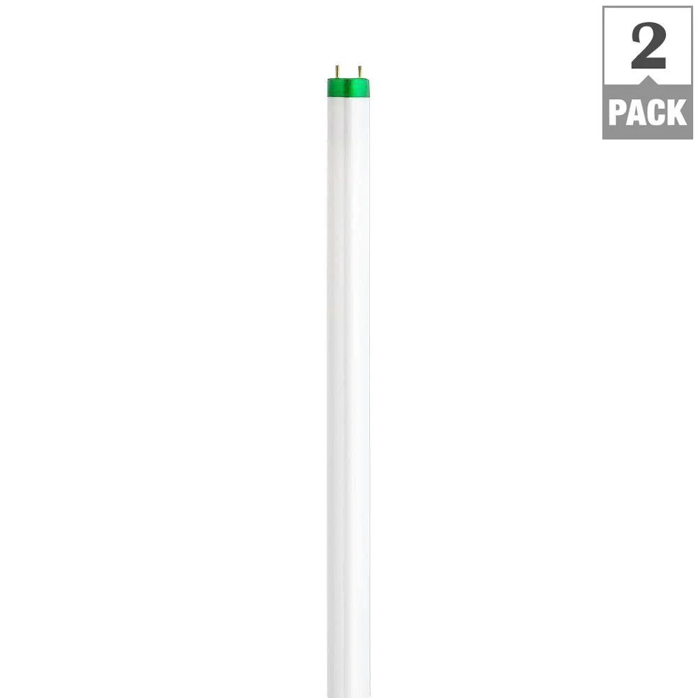 451823 32-watt 4 Ft. T8 Daylight (6500k) Fluorescent Light Bulb, 2-pack