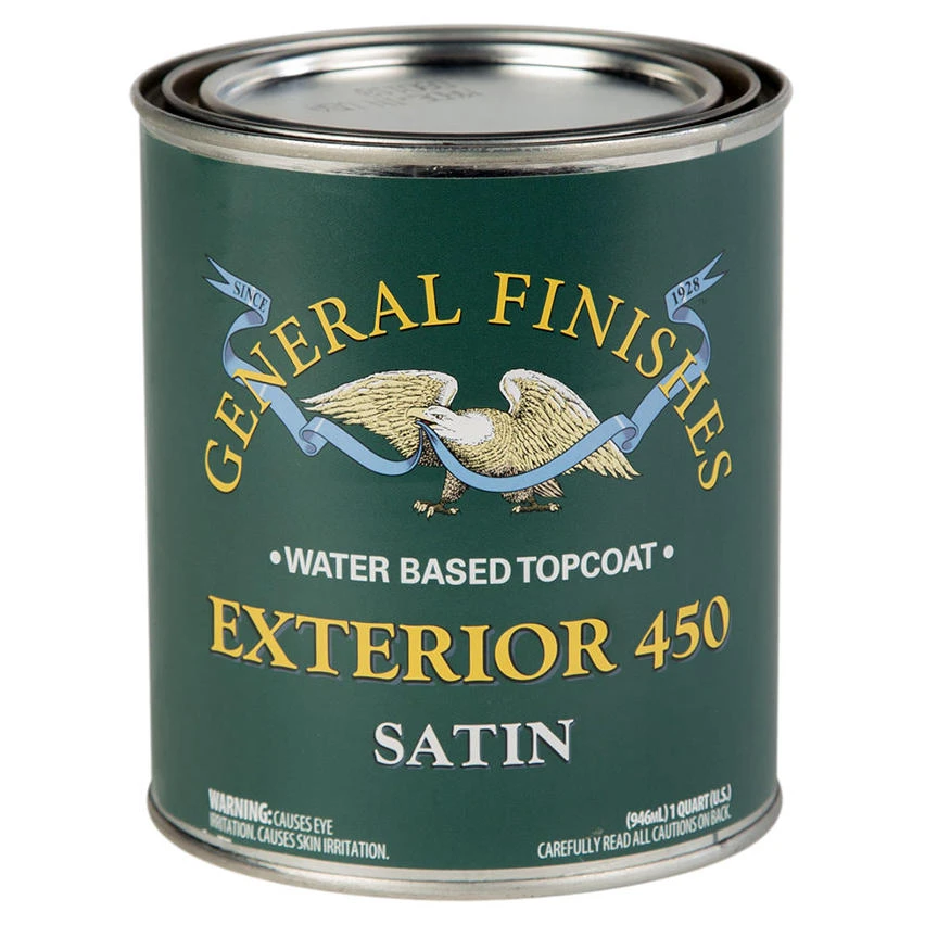 Exterior 450 Satin Finish Clear Varnish Topcoat, Quart