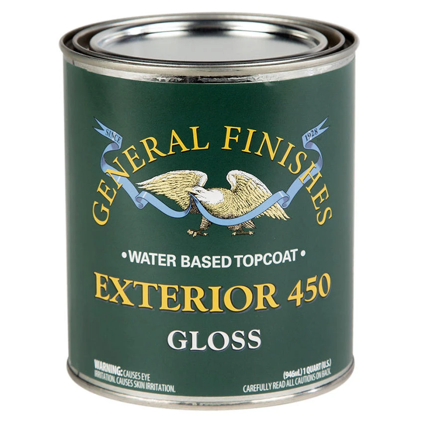 1 Quart Gloss Exterior 450 Clear Varnish Topcoat