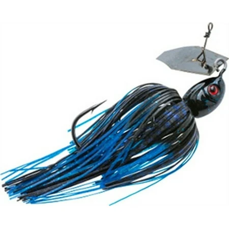 Project Z Chatterbait 1/2 Oz Black Blue Fishing Lure With Size 5 Hook