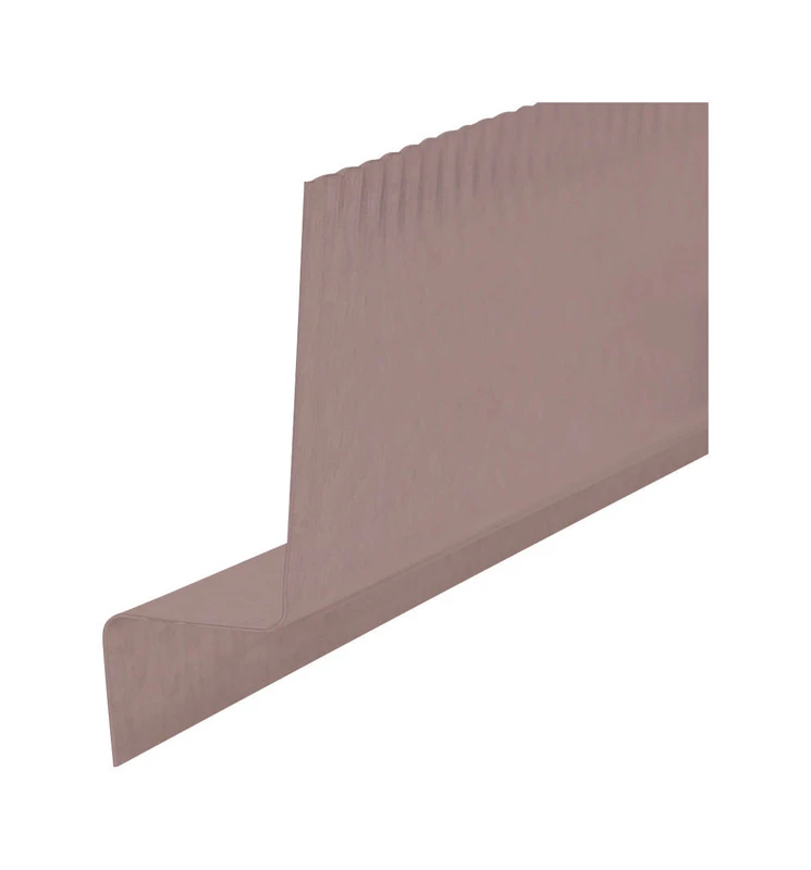 5/8 In. W X 10 Ft. L Brown Aluminum Z Shape Flashing