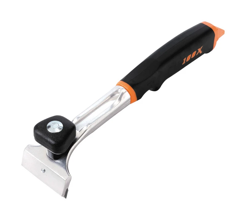 100x 2-3/8 In. Carbon Steel Rectangle Paint Scraper With Soft Grip Handle